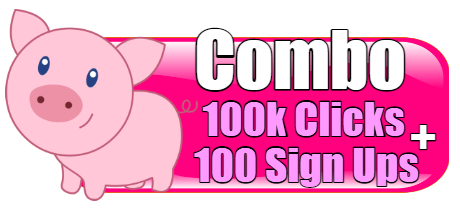 PIGGY ADS-100K USA CLICKS + 100 SIGN UPS-$19.99
