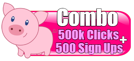 Big Piggy Deal 2500 sign ups + 5 Million Hits -75.00/sale 50.00